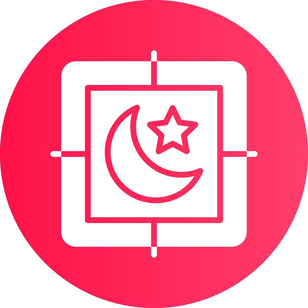 Night Creative Icon Design vector