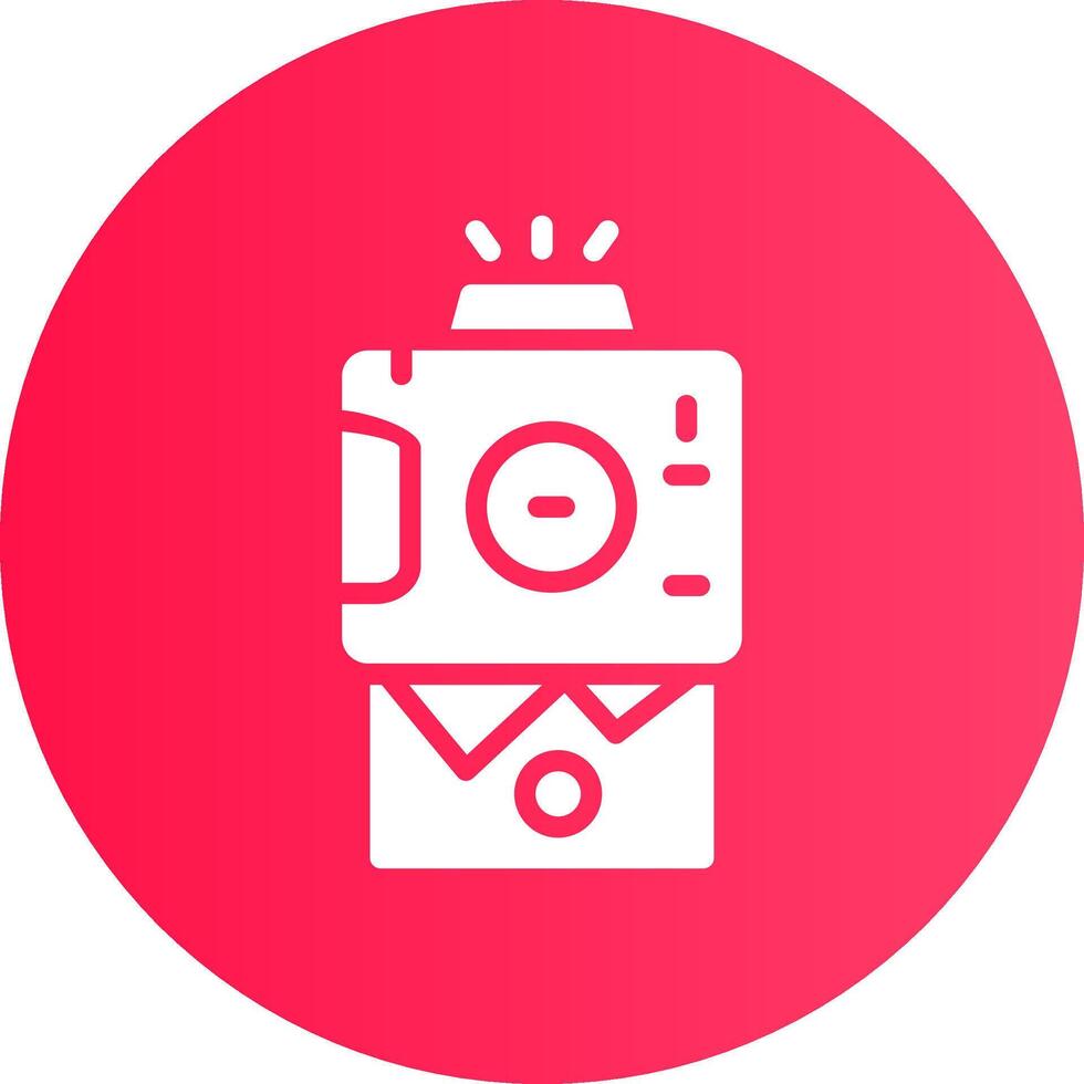 Instant Camera Creative Icon Design vector
