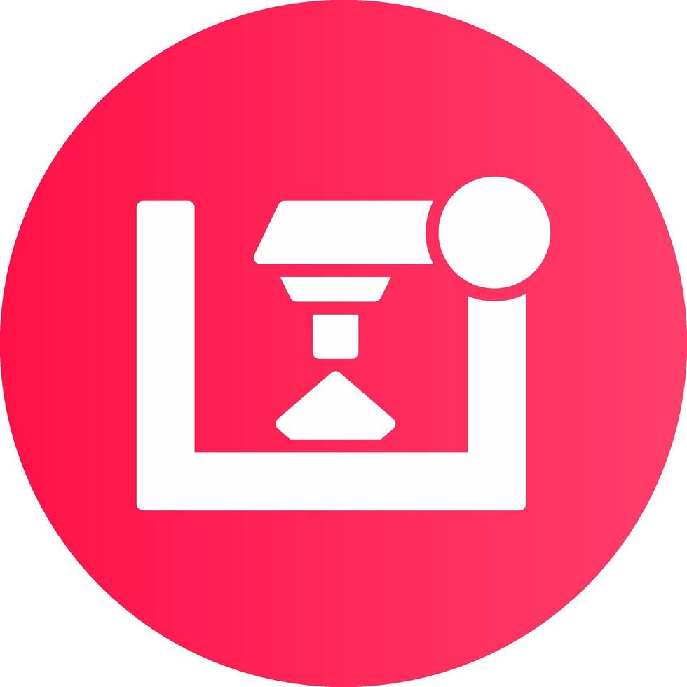 3D Printer Creative Icon Design vector
