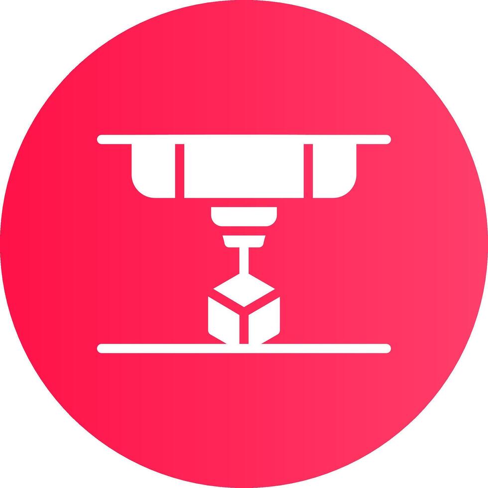 3D Printing Creative Icon Design vector