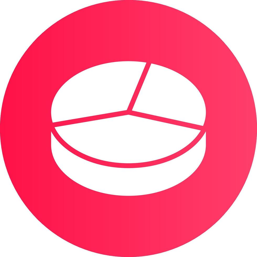3D Pie Creative Icon Design vector