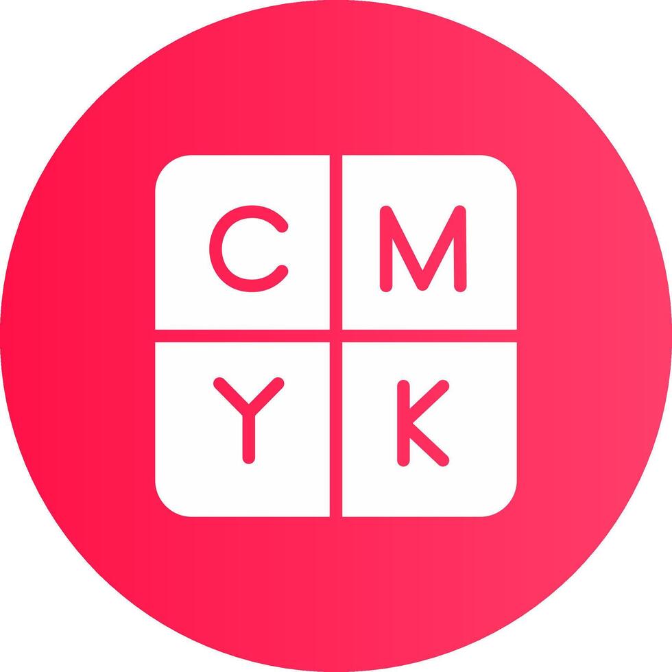 diseño de icono creativo cmyk vector