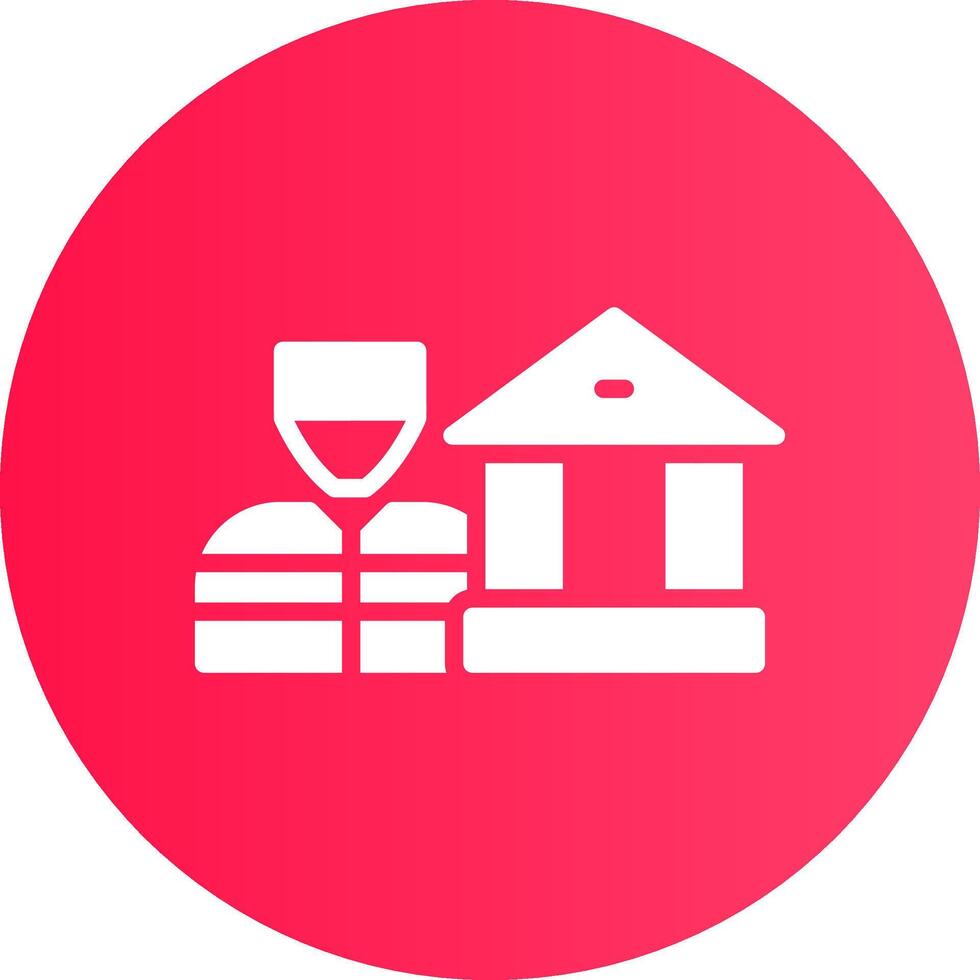 Bank Robbery Creative Icon Design vector