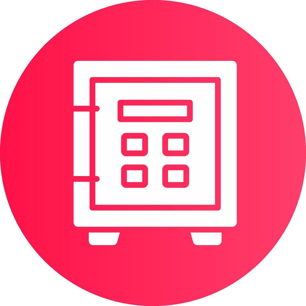 Safe Lock Creative Icon Design vector