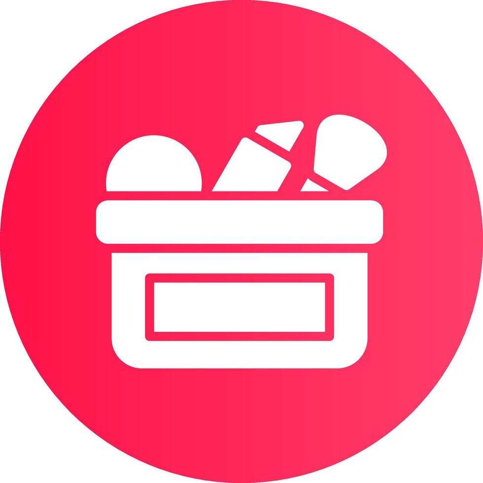 diseño de icono creativo de bolsa de maquillaje vector