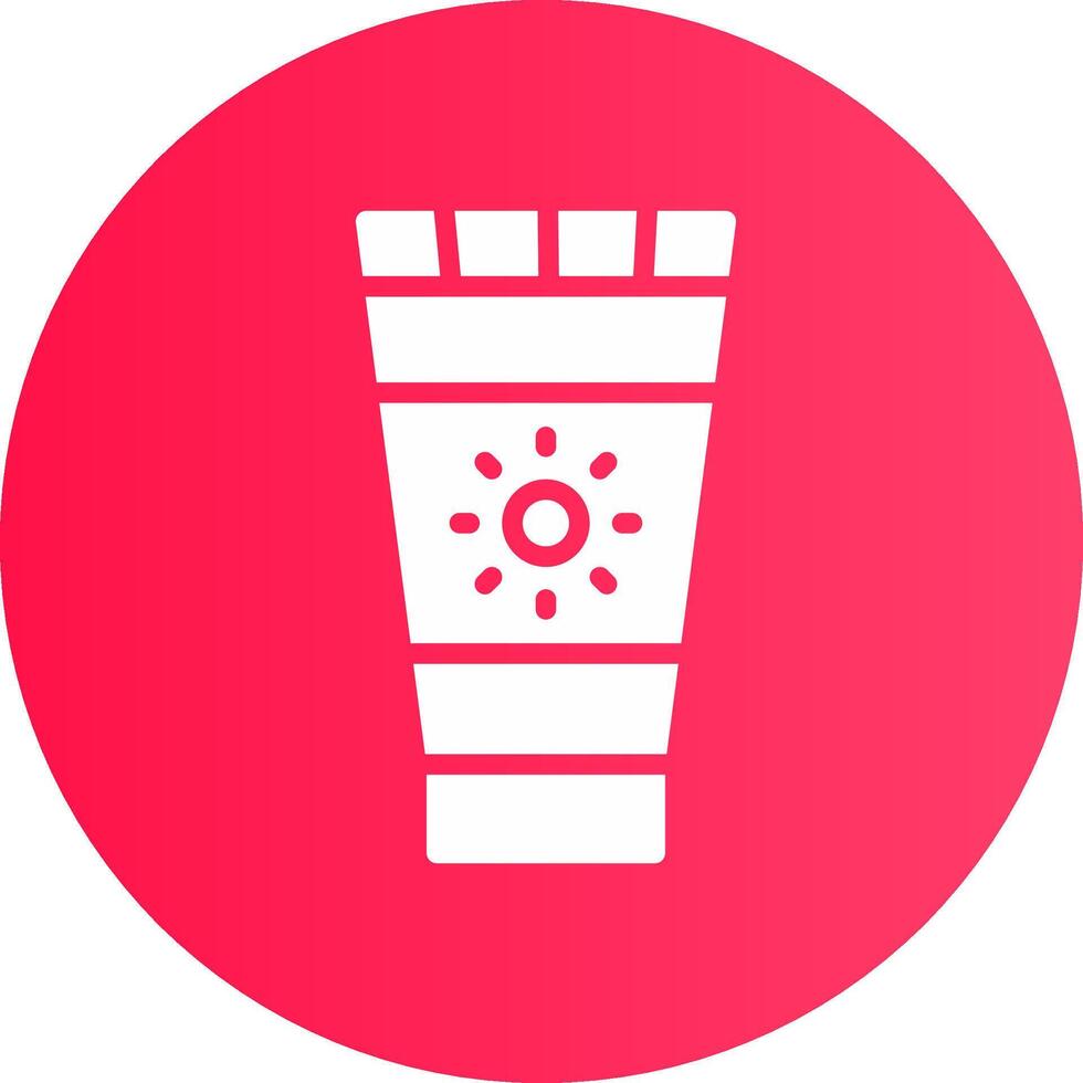 Sunscreen Creative Icon Design vector