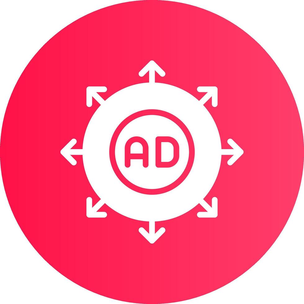 Advertising Submission Creative Icon Design vector