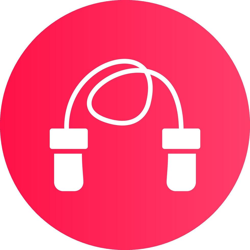 Skipping Rope Creative Icon Design vector