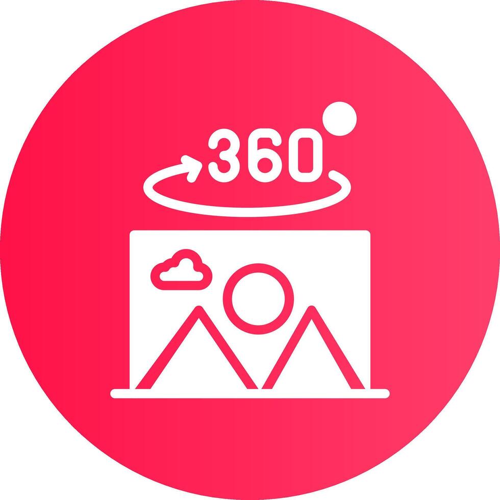 360 Degree Photo Creative Icon Design vector