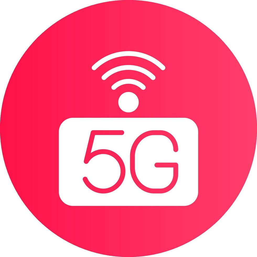 5G Network Creative Icon Design vector