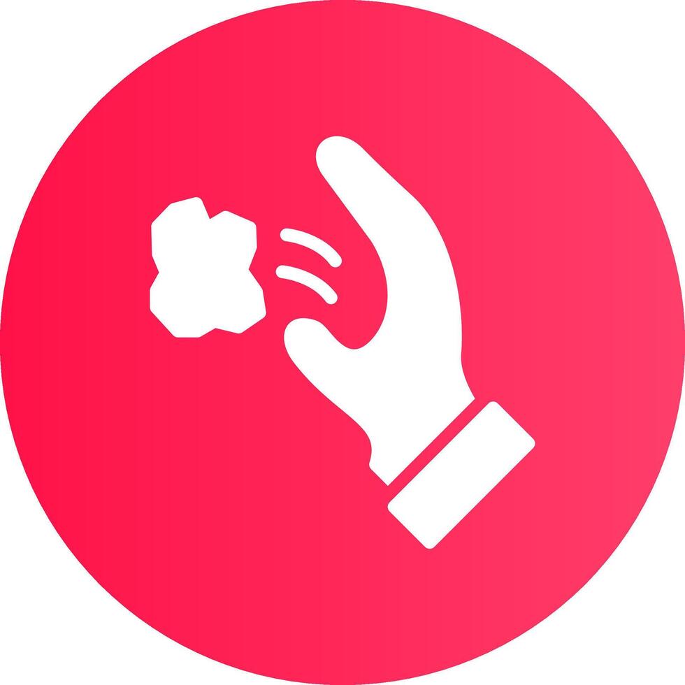 Throwing Trash Creative Icon Design vector