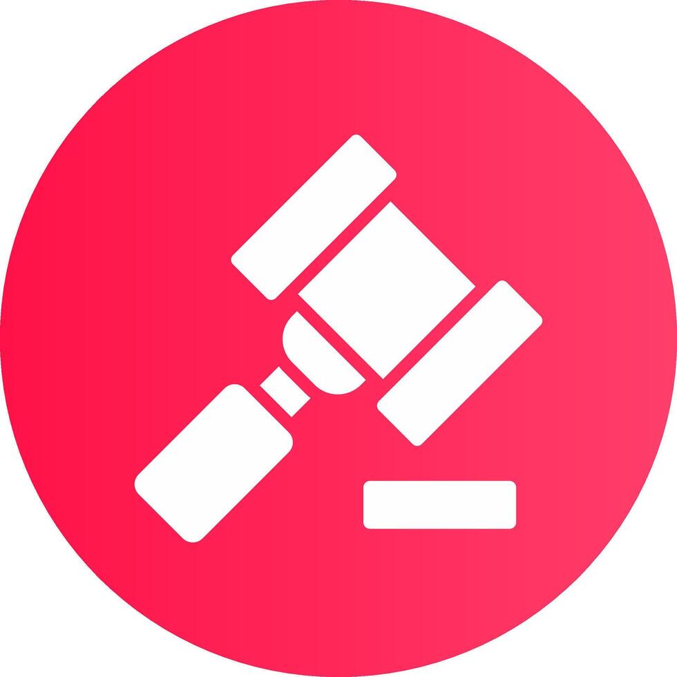 Gavel Creative Icon Design vector