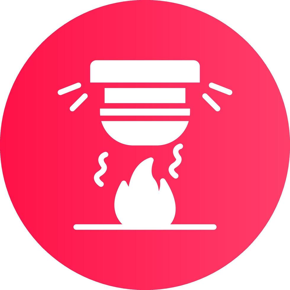 diseño de icono creativo de alarma de incendio vector