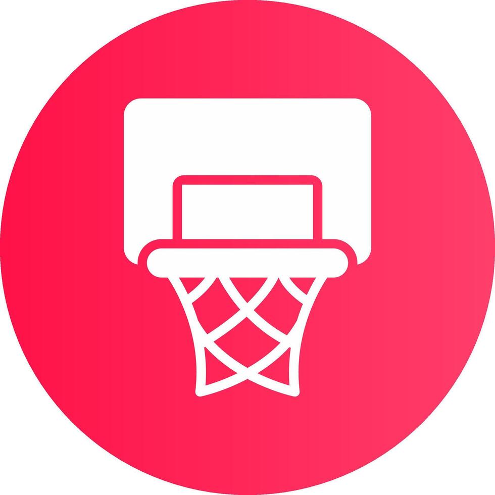 Basketball Hoop Creative Icon Design vector