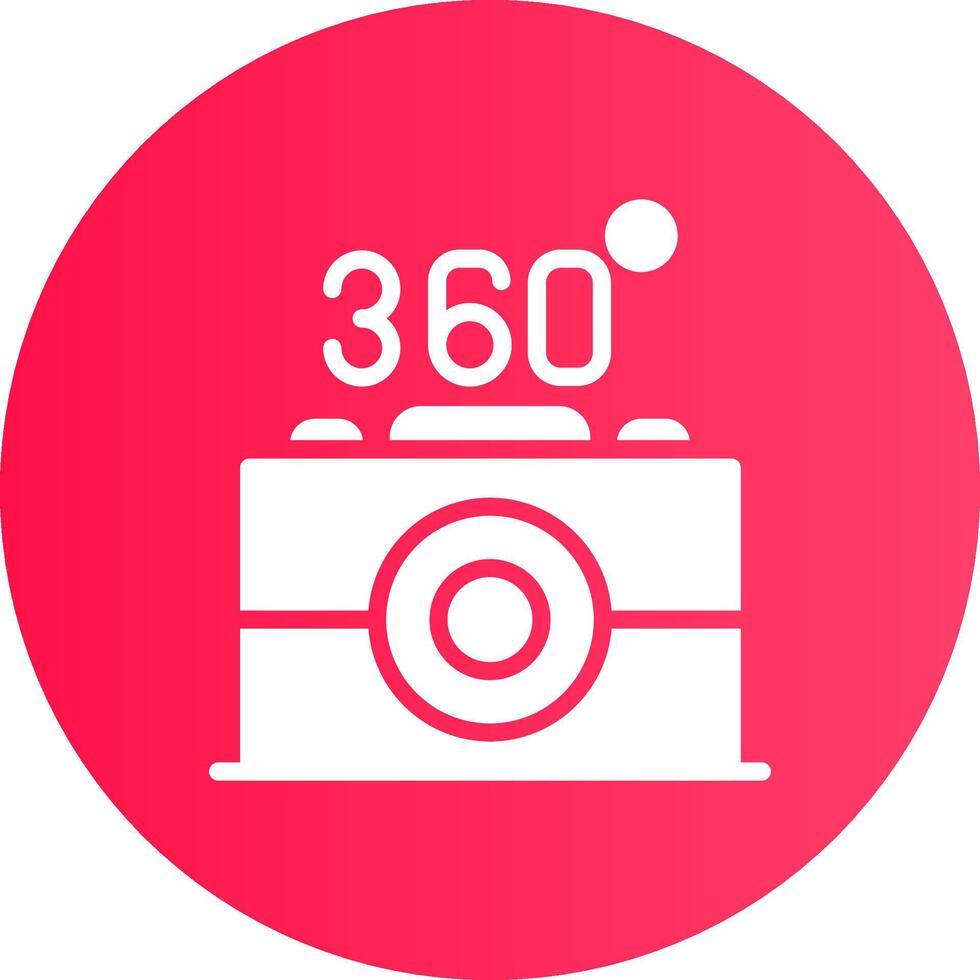 360 Camera Creative Icon Design vector