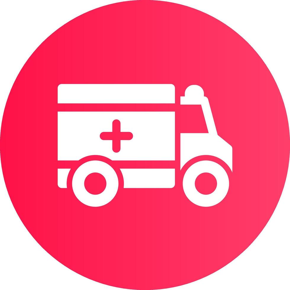 Ambulance Creative Icon Design vector