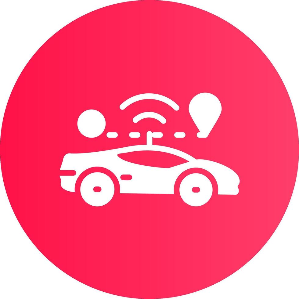 Self Driving Creative Icon Design vector