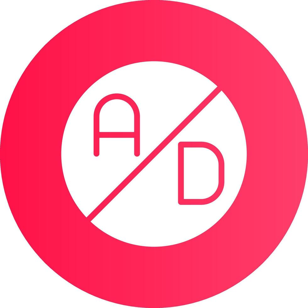 Ad Blocker Creative Icon Design vector