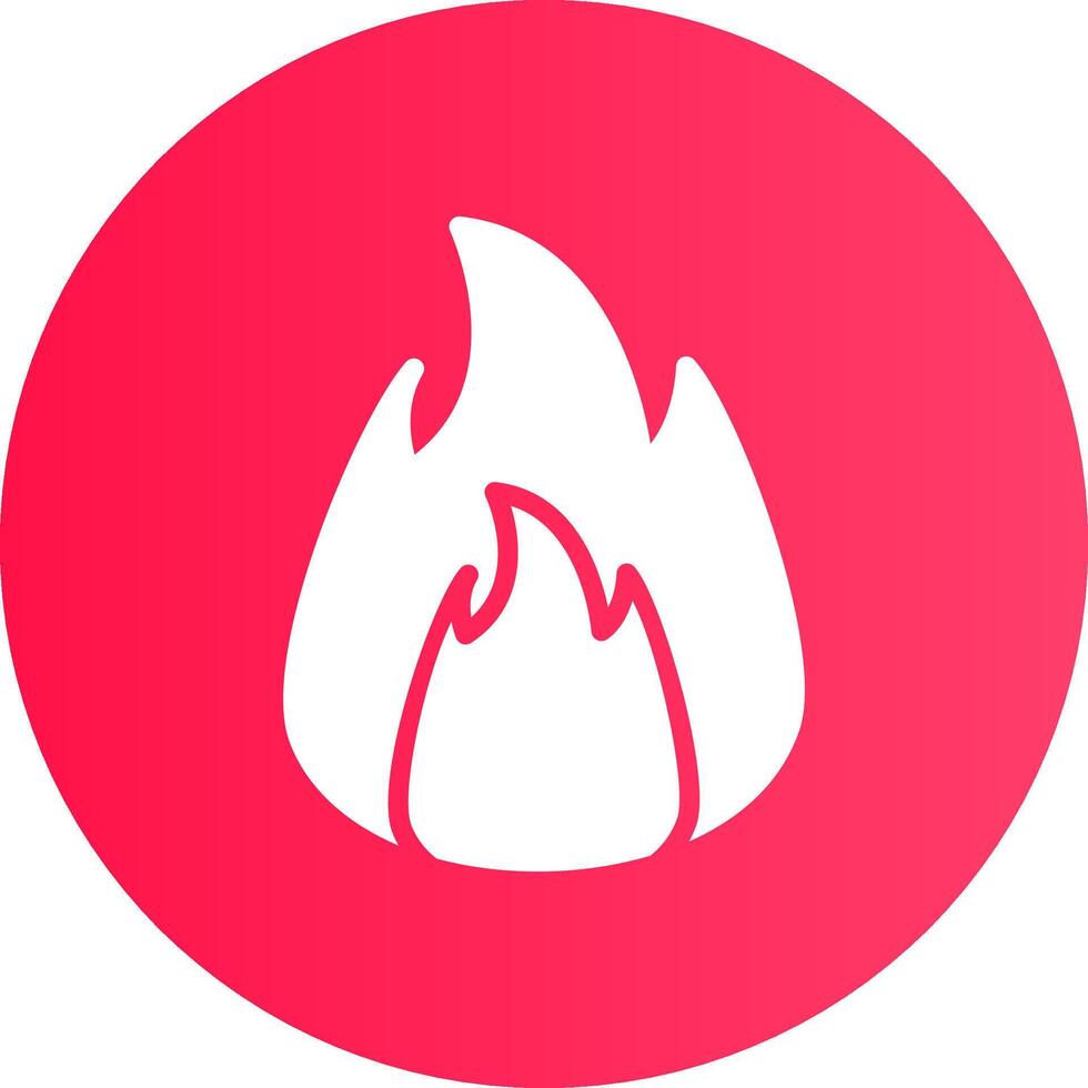 On Fire Creative Icon Design vector