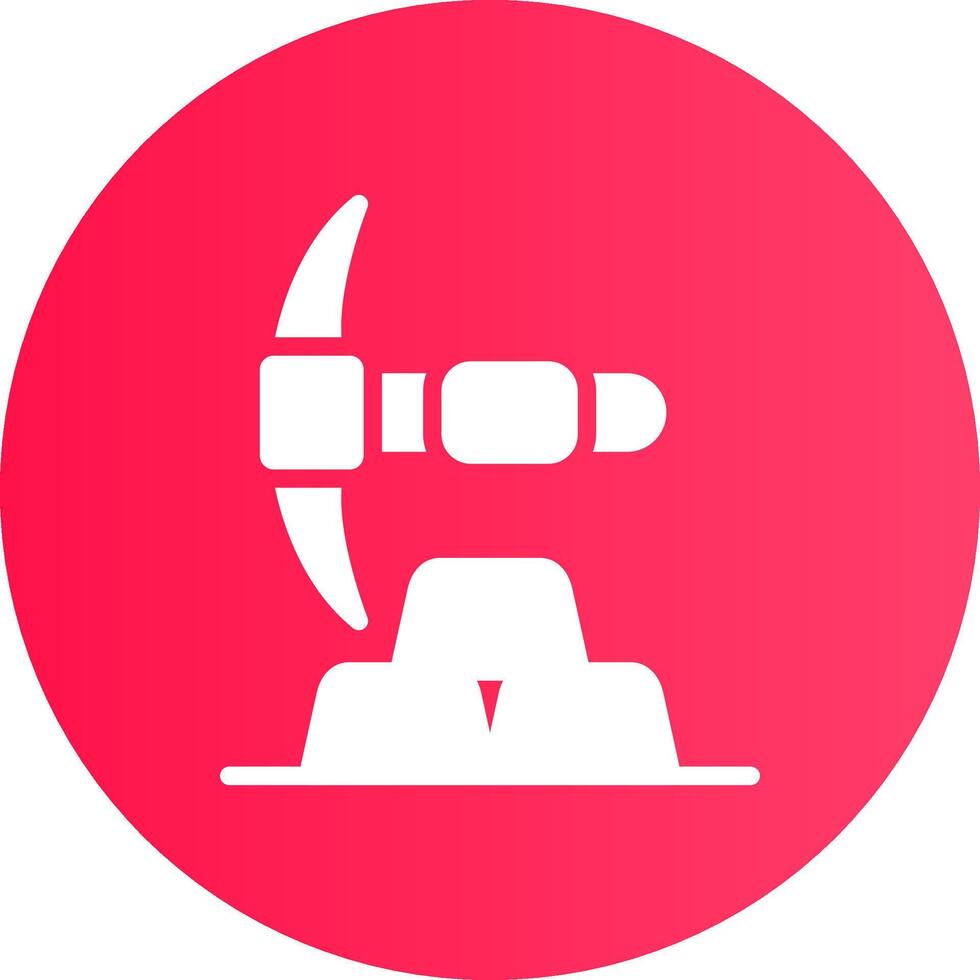 Gold Mine Creative Icon Design vector