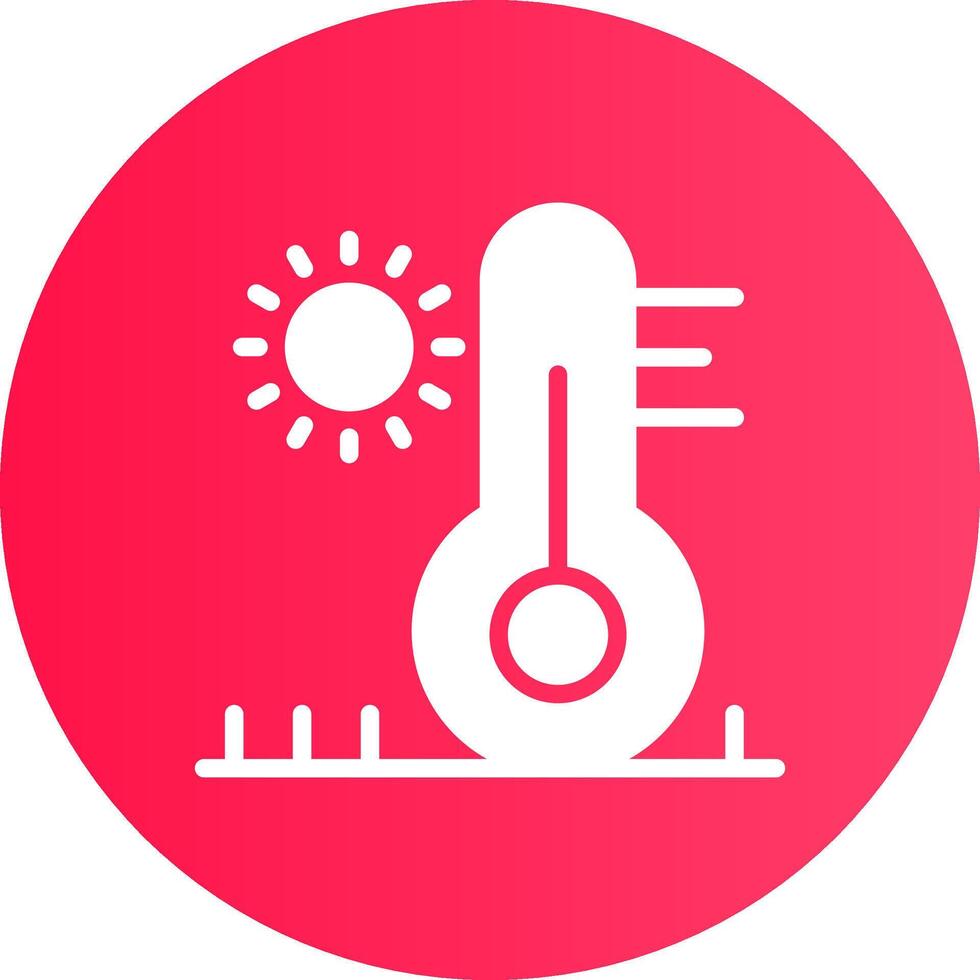 High Temperature Creative Icon Design vector