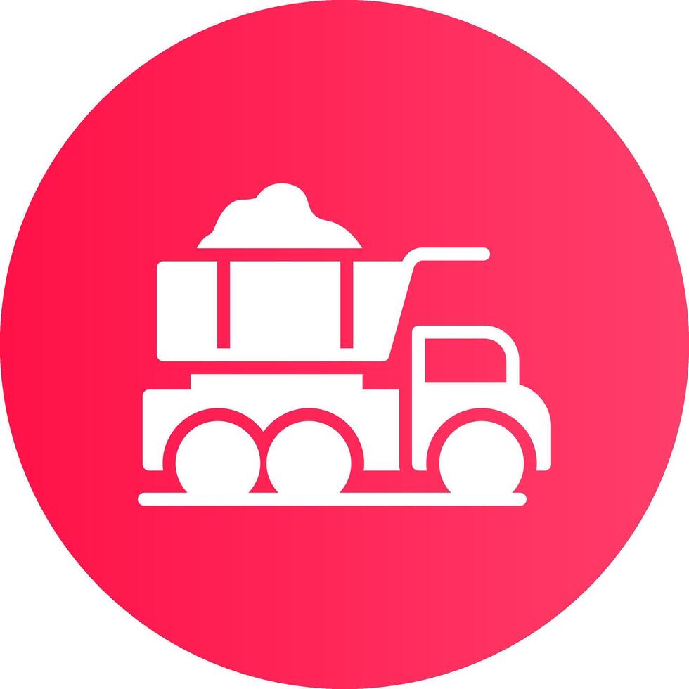 Dump Truck Creative Icon Design vector