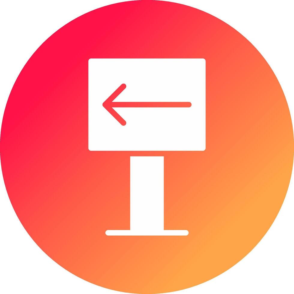 Left Creative Icon Design vector