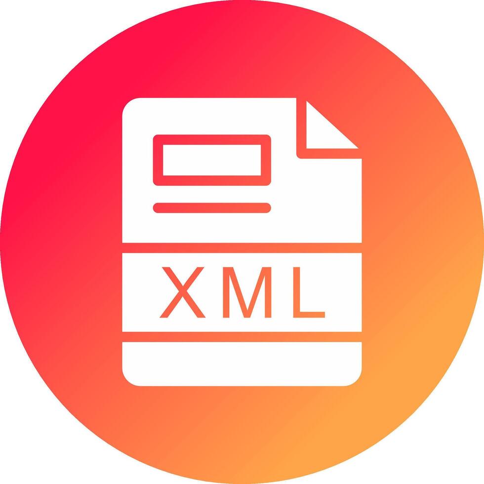 XML Creative Icon Design vector