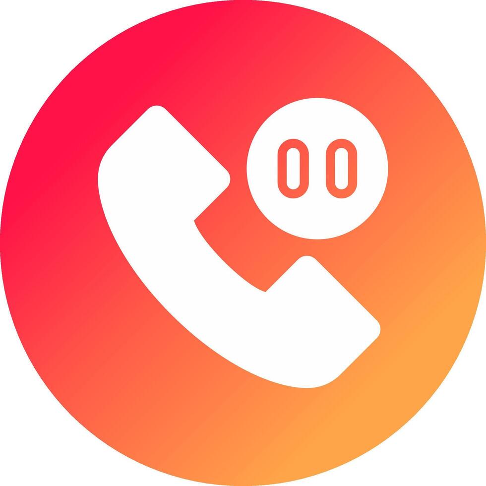 Phone Pause Creative Icon Design vector