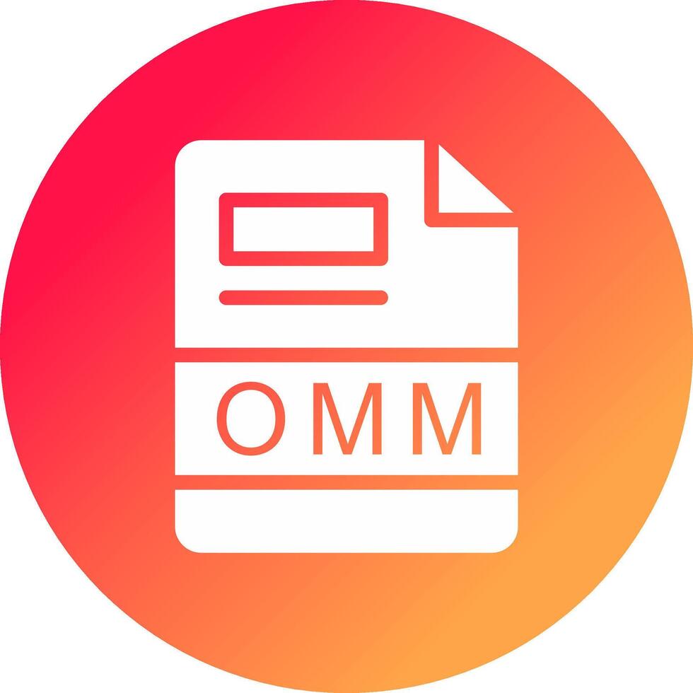 OMM Creative Icon Design vector