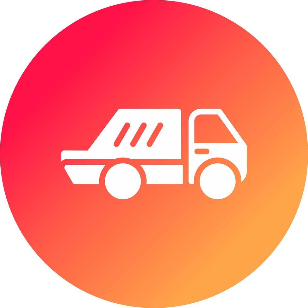 Garbage truck Creative Icon Design vector