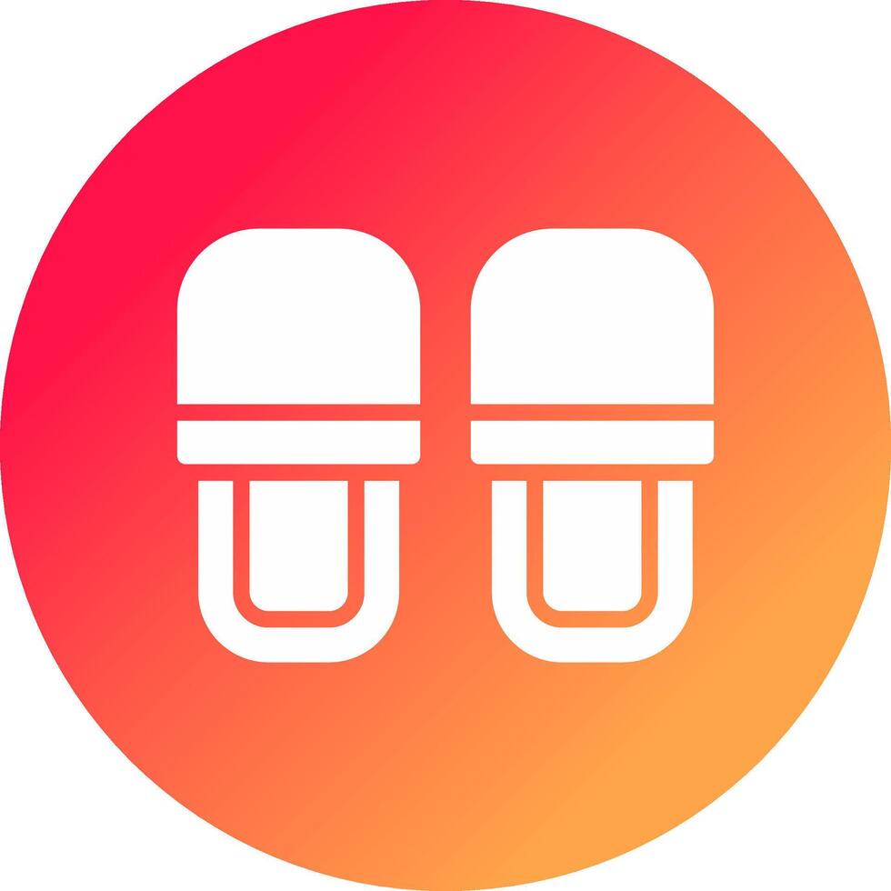 Slippers Creative Icon Design vector