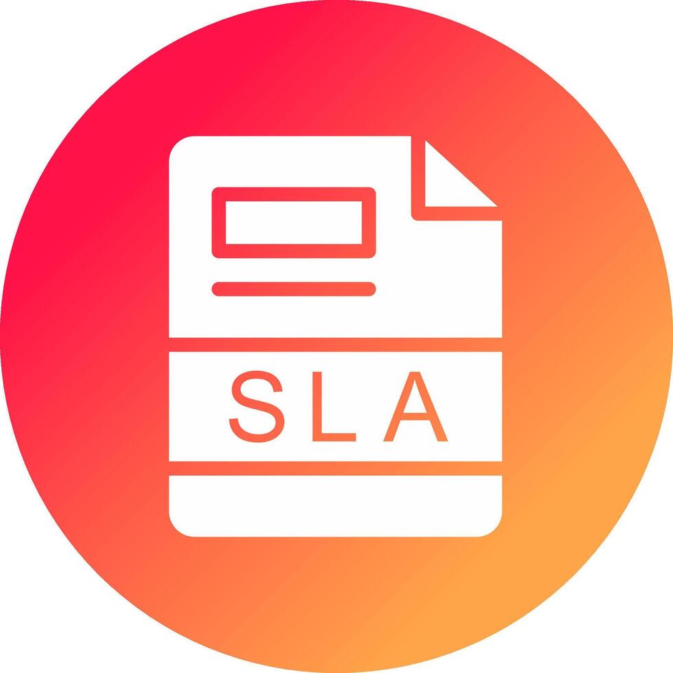 SLA Creative Icon Design vector