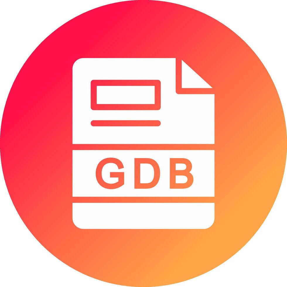 gdb creativo icono diseño vector