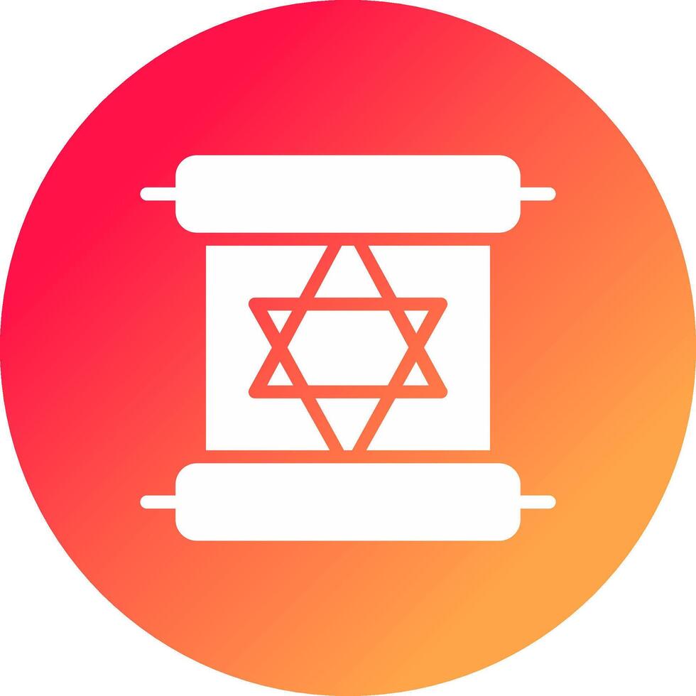 Scroll torah Creative Icon Design vector
