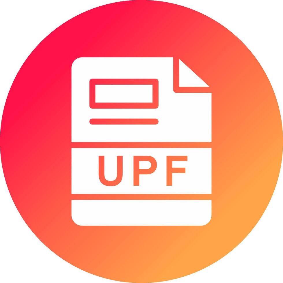 UPF Creative Icon Design vector