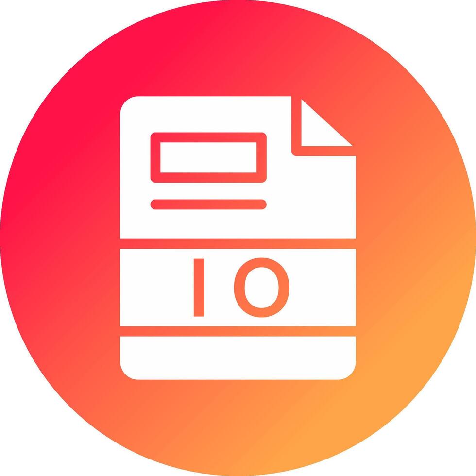 IO Creative Icon Design vector
