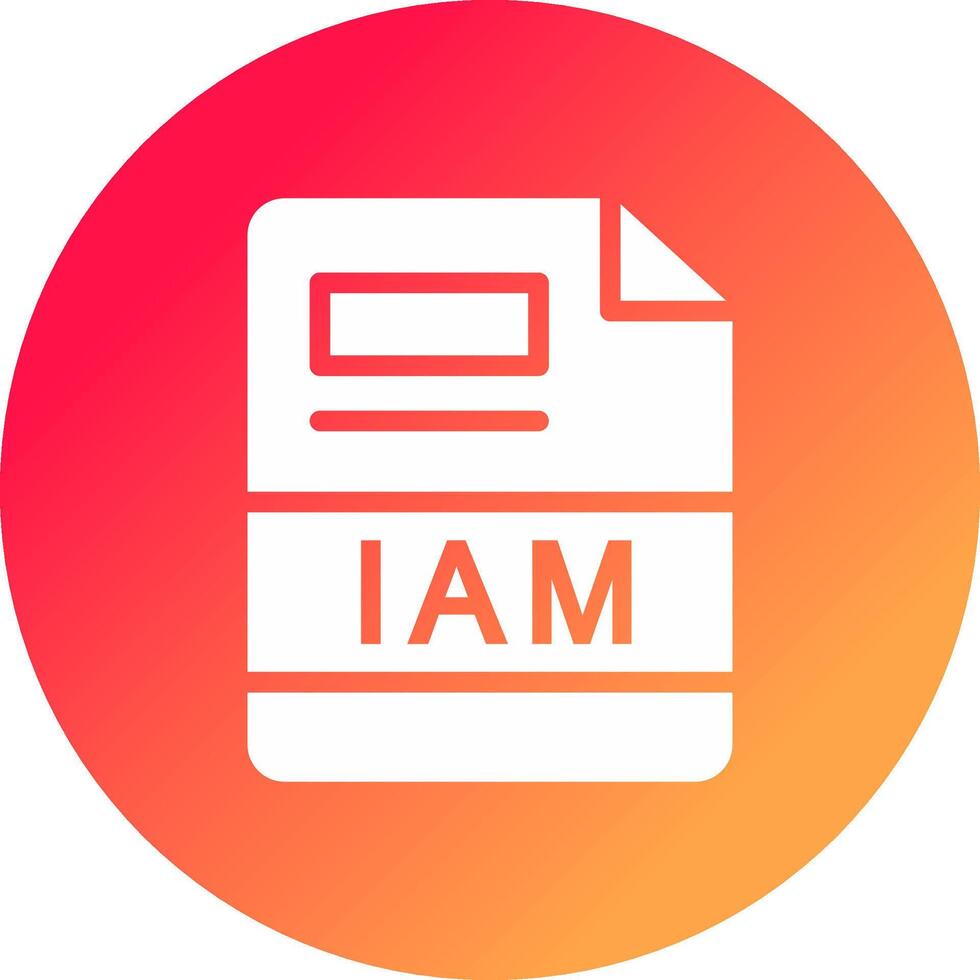IAM Creative Icon Design vector