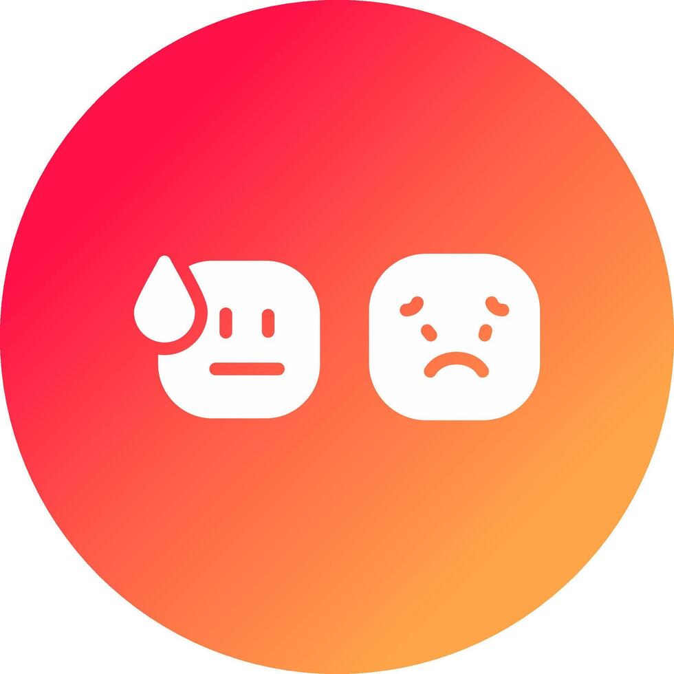 Basic Emotion Creative Icon Design vector