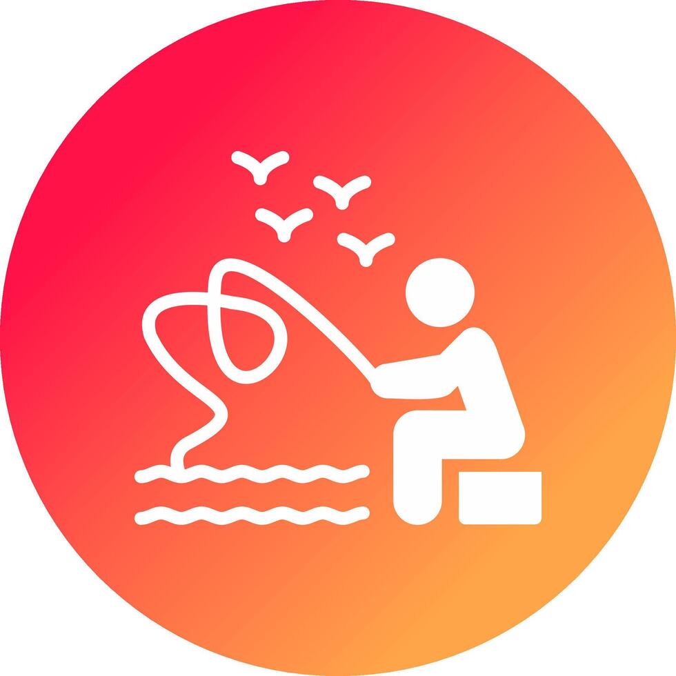 Trolling Creative Icon Design vector
