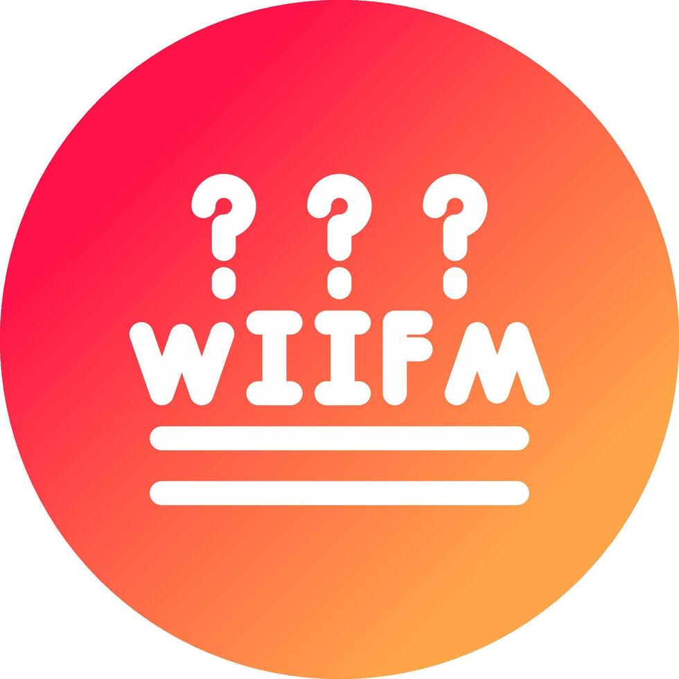 WIIFM Creative Icon Design vector