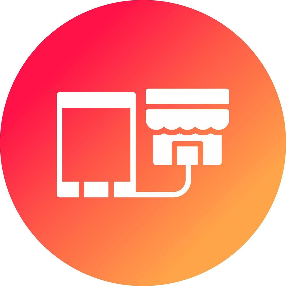 Showrooming Creative Icon Design vector