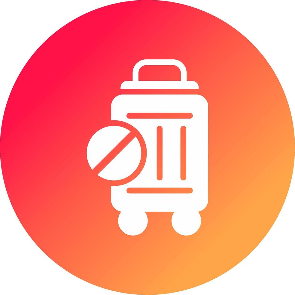 Travel Restrictions Creative Icon Design vector