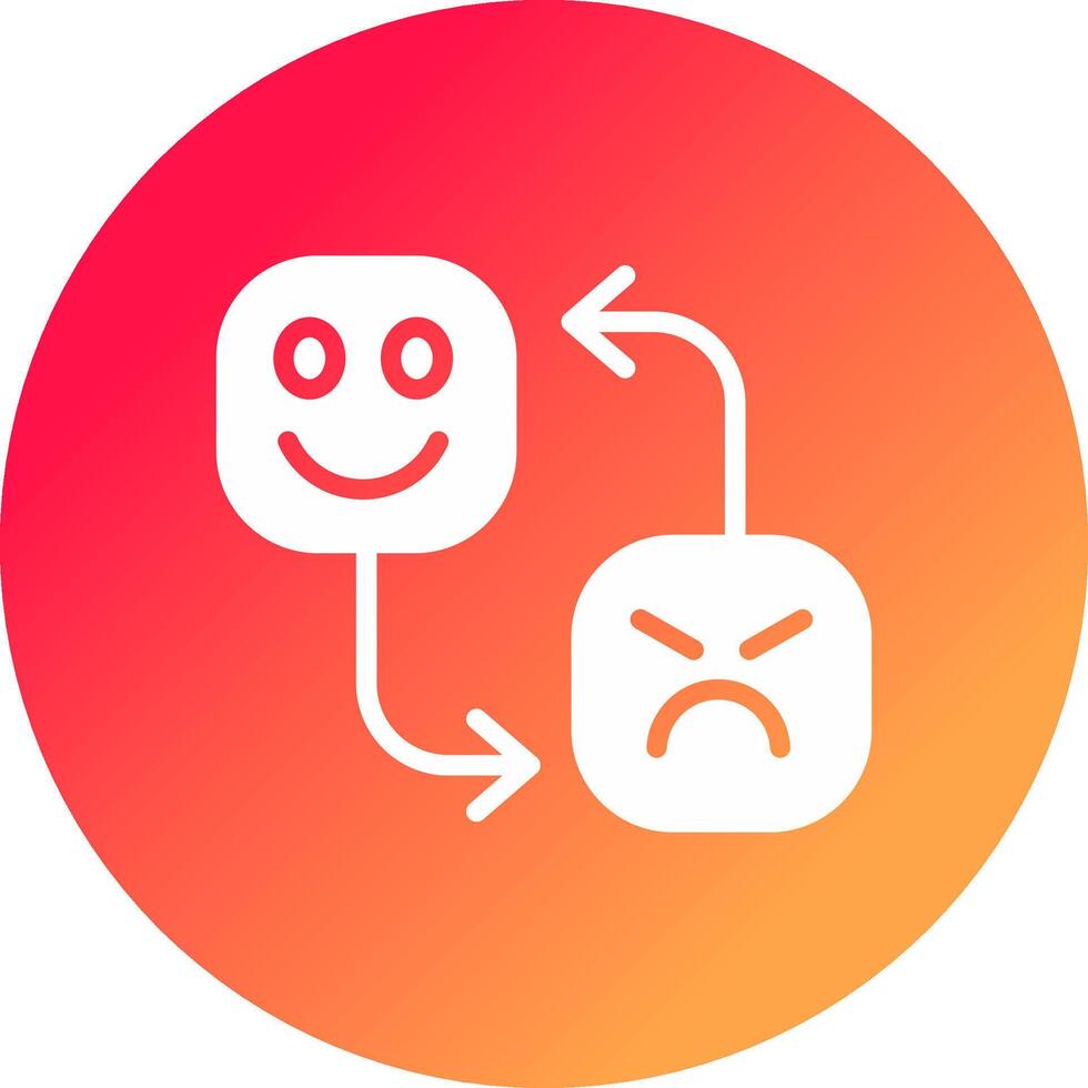 Mood Swing Creative Icon Design vector