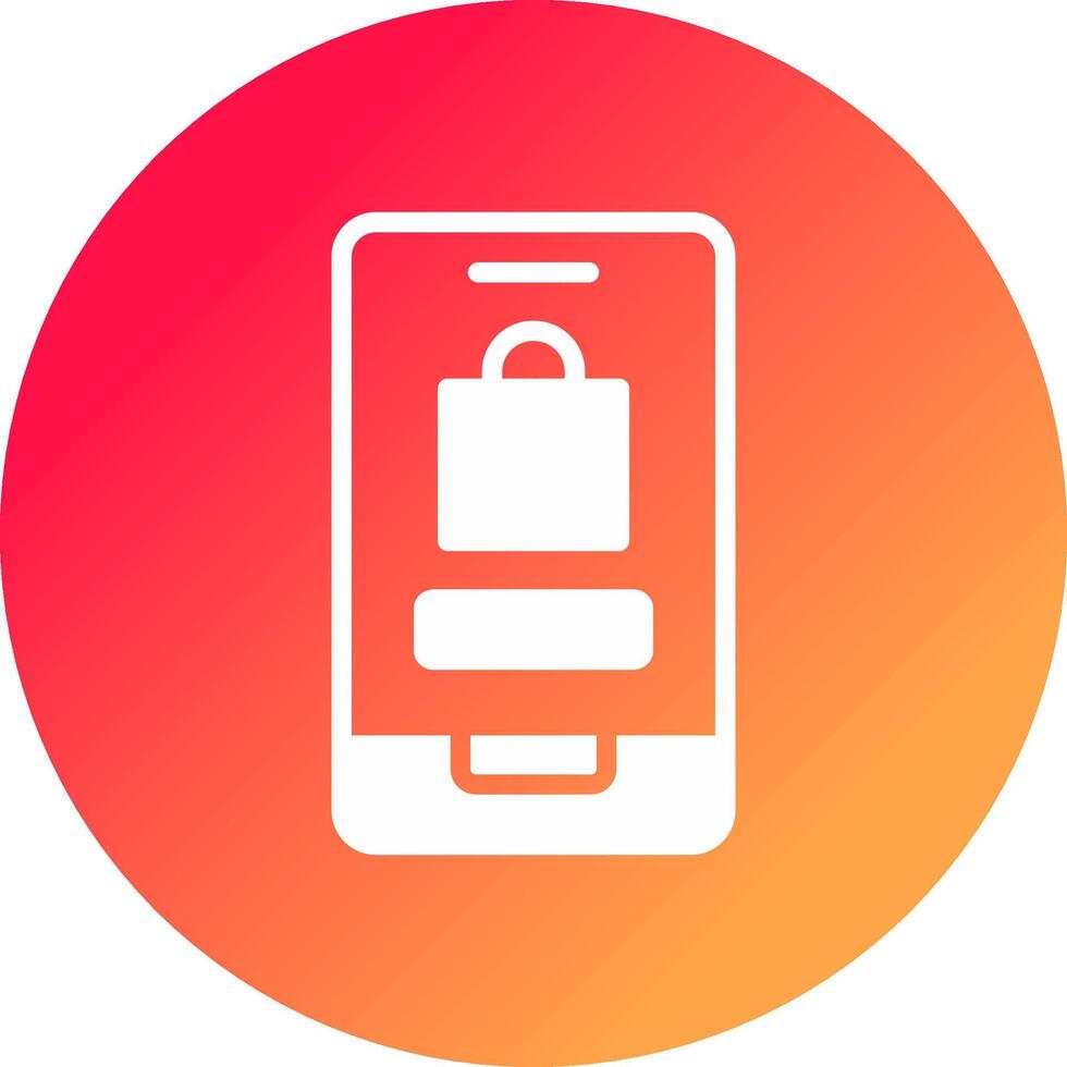 Online Shopping Creative Icon Design vector