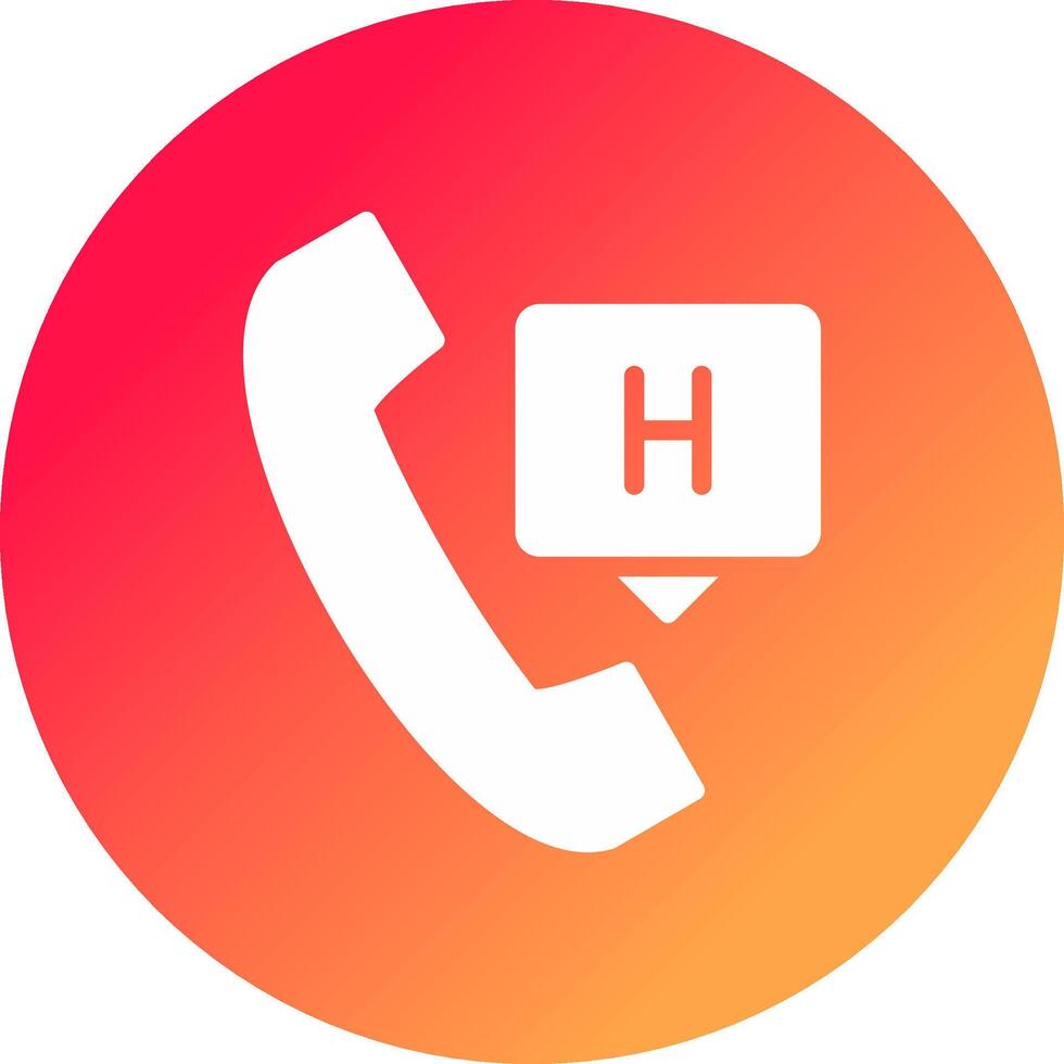 Emergency Call Creative Icon Design vector