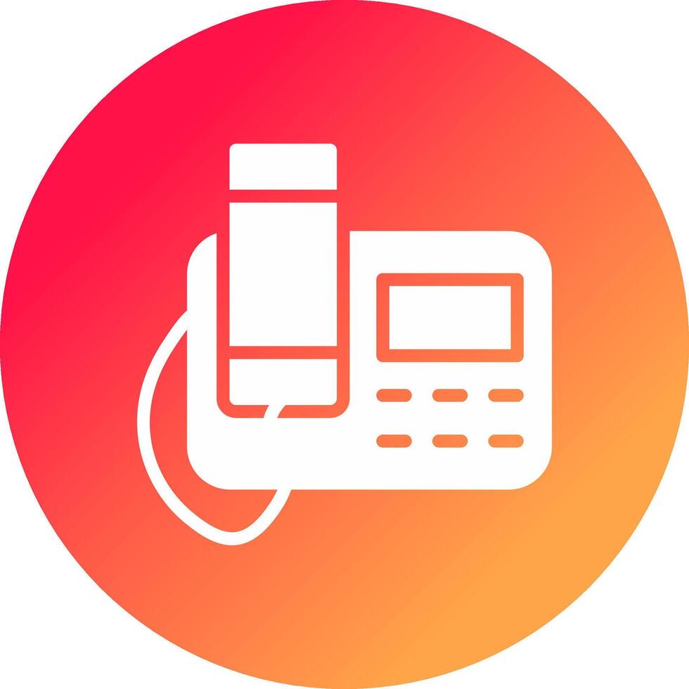 Telephone Creative Icon Design vector