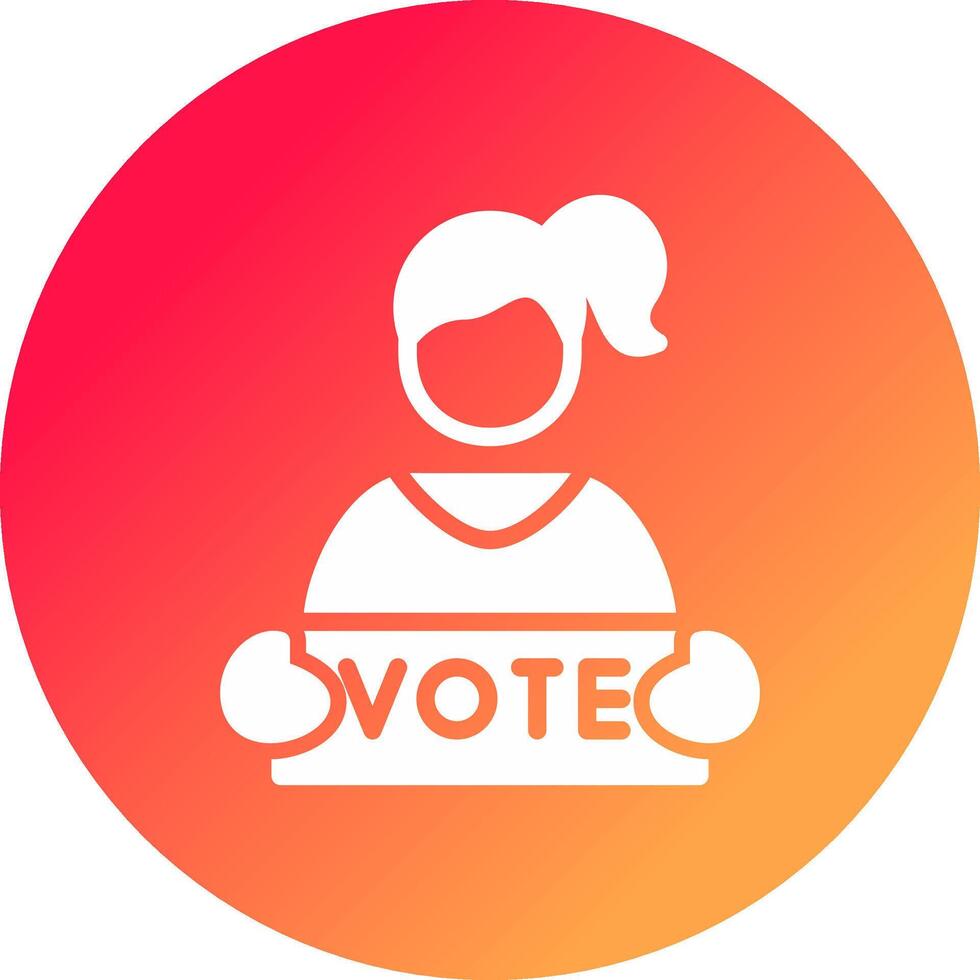 diseño de icono creativo partidario vector