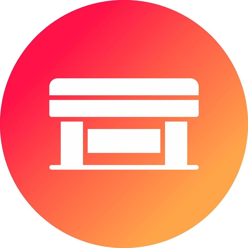Glyph Gradient Circle Design vector