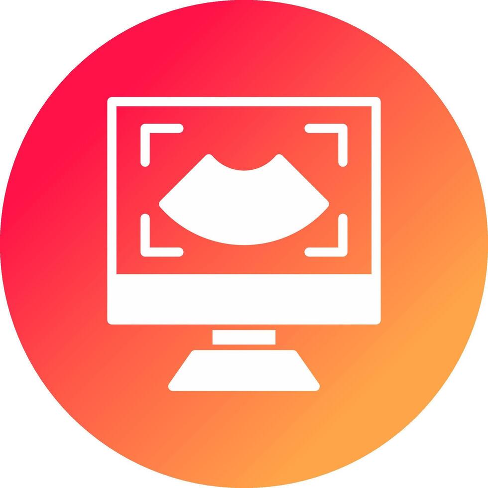Ultrasound Creative Icon Design vector